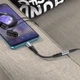 Аудіокабель HOCO LS33 Type-C to 3.5 female, nylon braid, 0,12m, Metal Gray - зображення 8