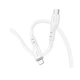 Кабель HOCO X97 Crystal color silicone charging data cable iP white - зображення 3