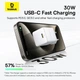 Мережевий зарядний пристрій Baseus Palm Fast Charger 1C 30W EU Moon White - изображение 11