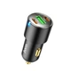 Автомобільний зарядний пристрій HOCO NZ6 PD45W 3-port(2C1A) car charger Black - зображення 1