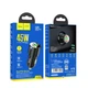Автомобільний зарядний пристрій HOCO NZ6 PD45W 3-port(2C1A) car charger Black - зображення 2