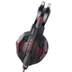 Дротові навушники HOCO W102 gaming Cool tour headphones LED Black-red - изображение 3