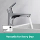 Смеситель для раковины HANSGROHE Focus ComfortZone 31608000 с донным клапаном - изображение 16