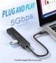 Адаптер Choetech HUB-M80-BK, USB Type-C 5-в-1 - изображение 3