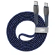 Кабель USB 2.0, PS6105 BL12, Type-C/Type-C, 3А, 60Вт, синий - изображение 3