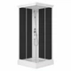 Душовий бокс Lidz Kubis SB90x90.SAT.LOW.GR, скло тоноване 4 мм - зображення 1