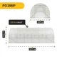 Теплица ProDobro Garden 18м² White 6х3 м армированная пленка - изображение 2