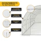 Теплица ProDobro Garden 18м² White 6х3 м армированная пленка - изображение 4