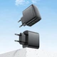 Сетевое зарядное устройство Hoco CS63A Bright GaN PD65W USB+Type-C Black - изображение 7