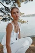 Прямі білі джинси з ременем Zara 3283/157 38 - изображение 5