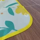 Килимок пляжний водонепроникний 147x147 см, покривало підстилка складане з вологостійкою підкладкою, туристичний килимок-сумка для відпочинку на природі, пляжу, пікніка Квіти, MXL-147-Ivory/Floral - зображення 8
