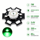 Светодиод LED COB 1W Зеленый (Green) 520–525 nm, 3.4V, 350 мА, 80 lm, на алюминиевой подложке 20 мм, сверхъяркий и мощный диод (137) - изображение 1