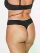 Безшовні трусики стрінги THIRDLOVE Comfort Stretch Thong -Розмір 3X Стегна 138-143 см - Чорний - изображение 4