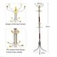 Напольная стойка-вешалка для одежды, 16 крючков Coat Rack 1800 х 350 х 350 мм, нагрузкой до 30 кг, металлическая - изображение 2