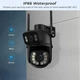 Двойная уличная Wi-Fi камера видеонаблюдения 2+2 Мп E390 + Led подсветка IP66 (Eyes390) - изображение 2