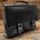 Мужской портфель из натуральной кожи Italico 9276G-35 Черный 35x27x8 см TONY PEROTTI (2000003480777) - изображение 8