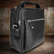 Мужская кожаная сумка Tony Perotti Contatto 9743-18 (bg903fash83) Черная - изображение 7