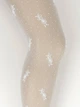 Детские капроновые колготки Katamino Zarina 20 Den ажурные в цветочки Белые 122-128 / 7-8 лет - изображение 2