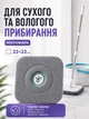 Насадка на швабру моп на липучке из микрофибры VMHouse набор запасных насадок 4 шт 22х22 см сменная губка для швабры с отжимом серый (0316-0041) - изображение 2