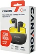 Наушники Canyon Hexagon 7 TWS ANC+ENC Wireless Charge Black Yellow (CNS-TWS7BY) - изображение 5