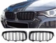 Решетка радиатора, ноздри глянцевые BMW 3 F30 F31 m пакет performance - изображение 2