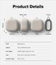 Чехол Ringke Silicone для Samsung Galaxy Buds 4 / 4 Pro Stone (EC126402RS) - изображение 8