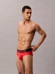 Набор трусов брифов мужских хлопковых Calvin Klein NB3610(Black-Turbulence-Vermillion Brown) L 3 шт Микс (014056448655) - изображение 6