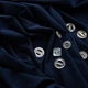 Тканина трикотаж CRYSTAL SILKY 180 г/м2 ширина 150 см преміальна блискуча тканина для легінсів і топів т/синя - зображення 4