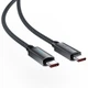 Кабель ACEFAST C19-03, Type-C to Type-C, 60W, 1.2m, Nylon Braid, Aluminum Alloy connectors, Black (6974316284475) - изображение 4