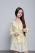 Костюм з рюшами для дівчинки (сорочка+топ+шорти) CVETKOV FAMILY MARK 140 Жовтий (cvet2000000300818) - зображення 2