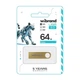 Флеш-пам'ять USB 64GB Wibrand Puma USB 2.0 металевий моноблок золотий - зображення 2