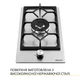 Поверхня газова Domino на металі WEILOR GM W 314 SS - изображение 2