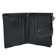Шкіряний гаманець Genuine Leather чорний G3008 black - изображение 3