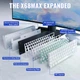 Механічна клавіатура Attack SHARK X68MAX HE Magnetic Switch, 8K, Металевий корпус, RGB, Win/Mac OS, УКР/АНГЛ, White Contours/Біла в смужку (X68MAXSWС) - изображение 3