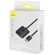 Переходник HUB Baseus AirJoy Series 2in1 HDMI to HDMI/HDMI (B01331105) Cluster Black - изображение 2