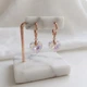 Сережки-підвіски «Серце» з кристалом Swarovski Xuping - зображення 3