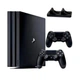 Консоль Sony PlayStation 4 PRO 1TB CUH 72 Black обслуженая + 2 Геймпада беспроводных DualShock 4 + Dobe PlayStation 4 TP4-002 Б/У - изображение 1