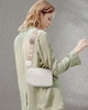 Стильна жіноча сумка cross-body з натуральної шкіри Gran-500 біла - изображение 3