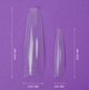 Геловые типсы TUFI profi Half Cover Soft Gel Tips Балерина прозрачные 240 шт - изображение 3