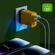 Блок питания для телефона 240W, 2 USB A + 3 USB Type C Быстрая зарядка PD+QC 3.0, Сетевое зарядное устройство - изображение 3