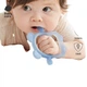 Перчатки-прорезыватель Babycare для младенцев силиконовые, от 4 мес., синие - изображение 3