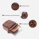 Сумка планшет через плечо мужская из натуральная кожи Vintage leather-20396 Коричневая - изображение 8