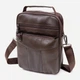 Сумка планшет через плечо мужская из натуральная кожи Vintage leather-20394 Коричневая - изображение 1