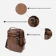 Сумка планшет через плечо мужская из натуральная кожи Vintage leather-20392 Светло-коричневая - изображение 8