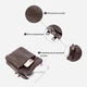 Сумка планшет через плечо мужская из натуральная кожи Vintage leather-20394 Коричневая - изображение 7