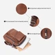 Сумка кросс-боди мужская кожаная Vintage Коричневая (leather-20414) - изображение 8