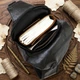 Сумка слинг через плечо мужская Vintage leather-20571 Черная - изображение 10