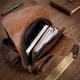 Сумка слинг через плечо мужская Vintage leather-20573 Рыжяя - изображение 10
