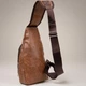 Сумка слинг через плечо мужская Vintage leather-20573 Рыжяя - изображение 17