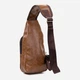 Сумка слинг через плечо мужская Vintage leather-20561 Светло-коричневая - изображение 3